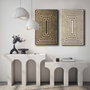 Wallity Conjunto de 2 Cuadros Decorativos sobre Lienzo Multicolor 45x70 cm